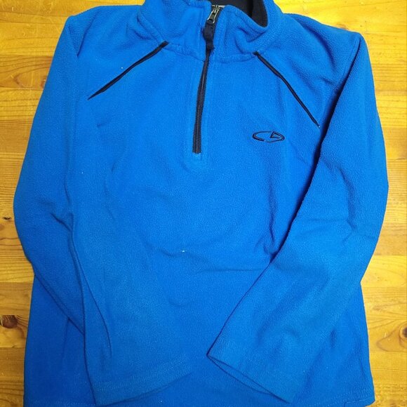 Blue Fleece pullover with a half-zip front S | 6-7 - Picture 4 of 4